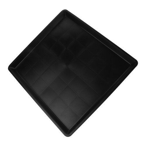 Black plastic dog - black, tray